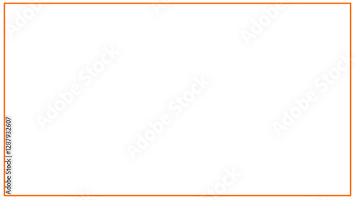 orange rectangle  frame basic shape 2