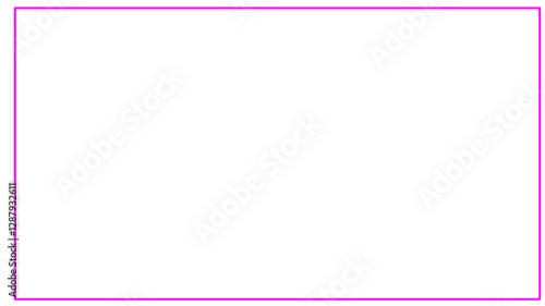 pink rectangle frame basic shape 2