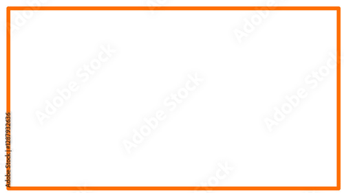 orange rectangle frame basic shape
