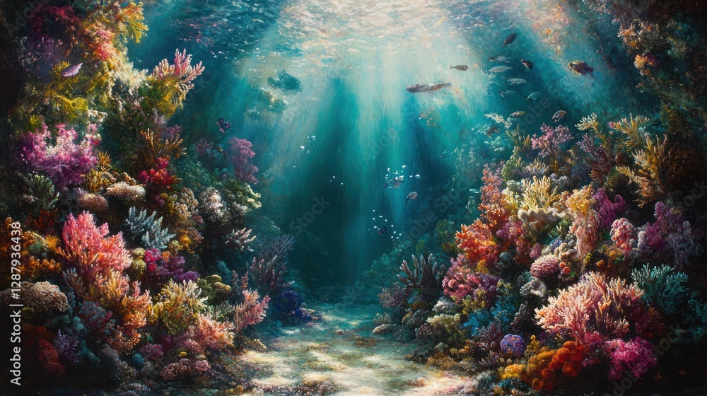 Vibrant Underwater Coral Reef Paradise: A Symphony of Color and Life Vibrant Underwater Coral Reef Paradise: A Symphony of Color and Life