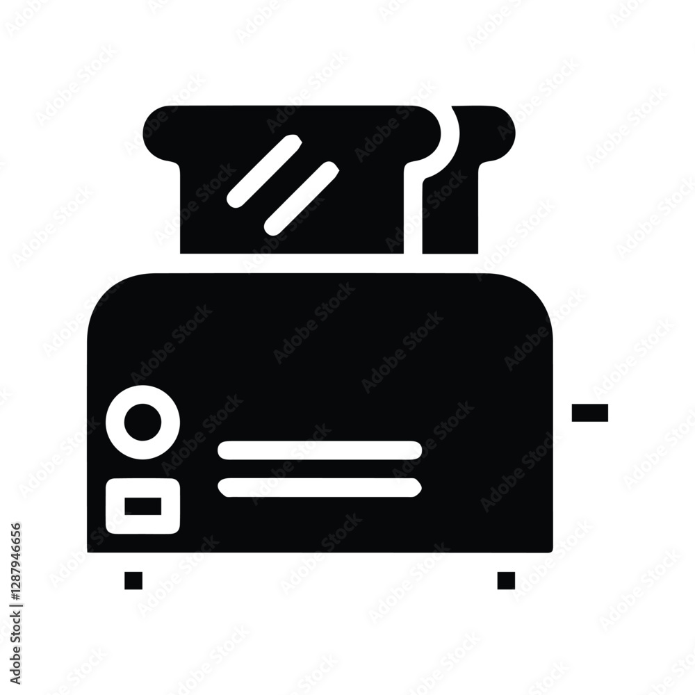 Adobe Toaster Icon. Toaster Illustration On White Background. Artwork Adobe Toaster Icon. Toaster Illustration On White Background. Artwork