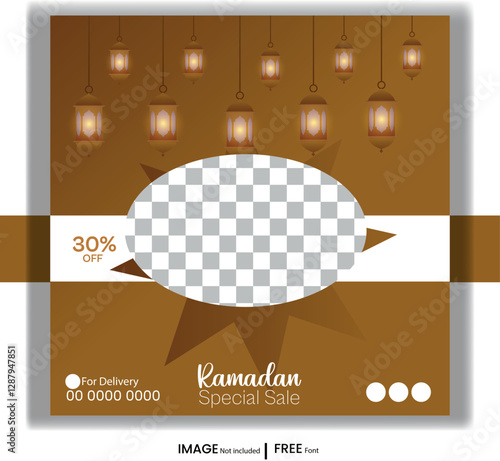 Ramadan Special Offer Social Media Post Design Template