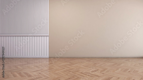Empty room with Wall Background. 3D illustration, 3D rendering