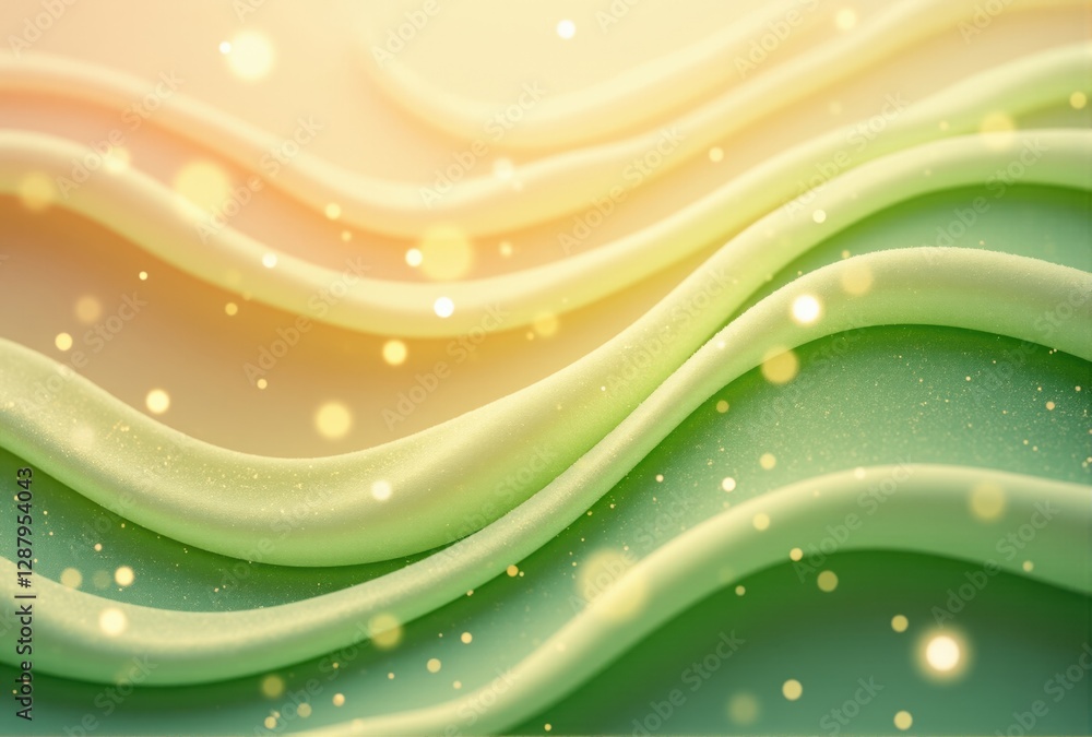 Abstract Wavy Fabric with Gold Bokeh Abstract Wavy Fabric with Gold Bokeh