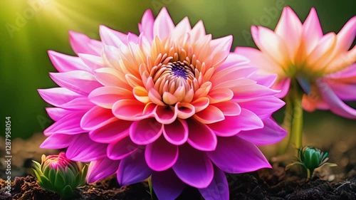 the growth of a flower