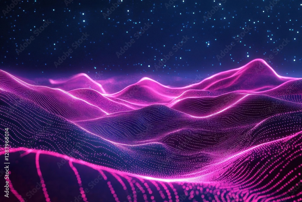 ethereal aurora borealis inspired digital waves, flowing neon ribbons in cyan and magenta, floating through deep space, volumetric lighting