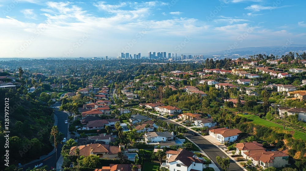 Stunning Panoramic View of Urban Real Estate Showcasing City Architecture and Vibrant Cityscape Stunning Panoramic View of Urban Real Estate Showcasing City Architecture and Vibrant Cityscape