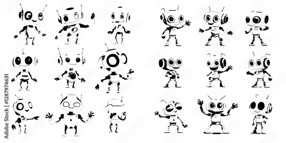 Robots, androids, and digital cyborgs, along with chatbots, embody the modern and futuristic aspects of technology and communication in cartoons Robots, androids, and digital cyborgs, along with chatbots, embody the modern and futuristic aspects of technology and communication in cartoons