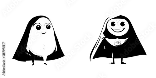 A happy, cartoon pumpkin seed character, dressed in a face mask and cape, embodies the concept of a modern, grain-based superfood and healthy snack, complete with arms and legs