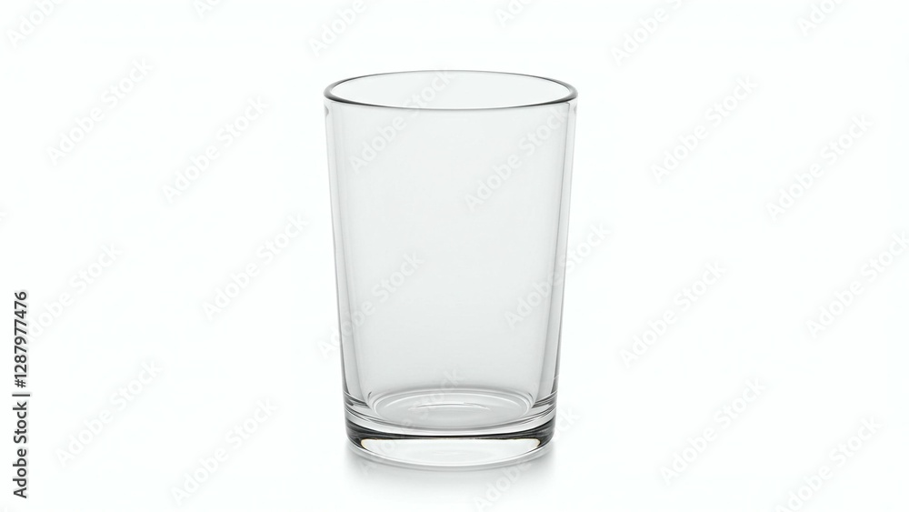 Simple transparent drinking glass with classic design Simple transparent drinking glass with classic design