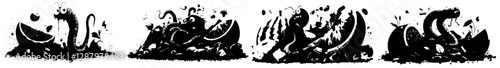 A cartoon earthworm is depicted in compost soil, symbolizing farming and gardening's use of natural fertilizer, soil renewal in agriculture, and the ecological concept of organic waste recycling with