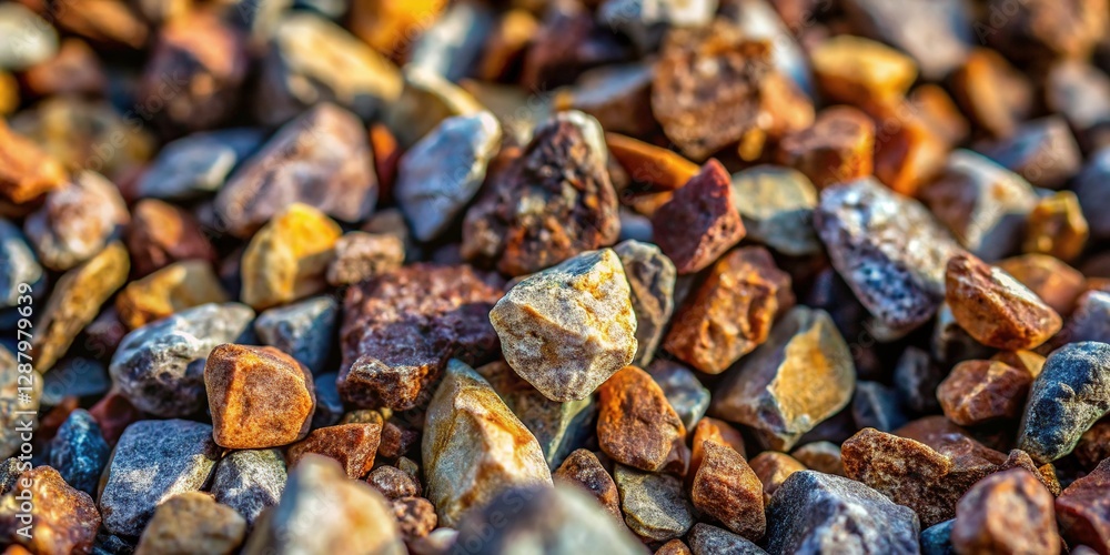 Crushed Stone Texture: Close-up Detail of Aggregate Material Crushed Stone Texture: Close-up Detail of Aggregate Material