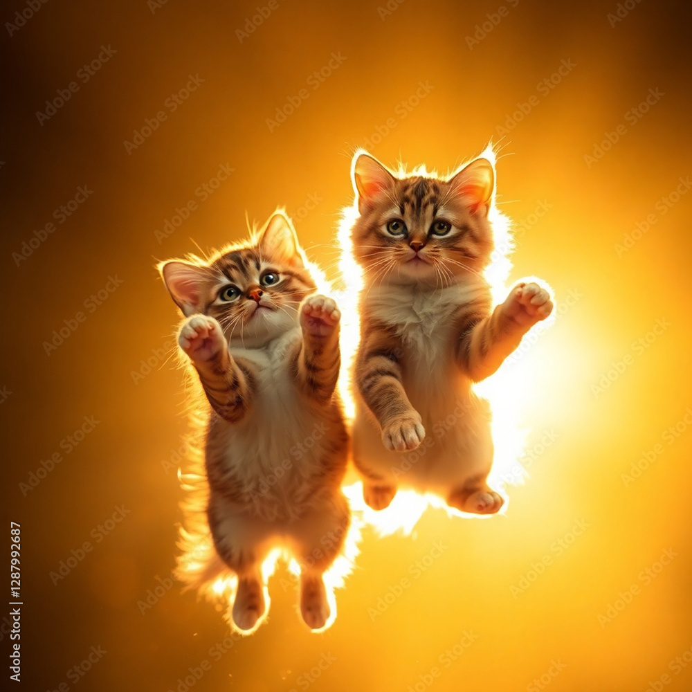 jumping cat