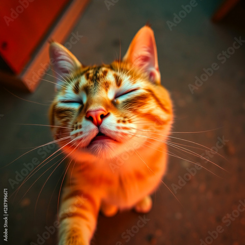 Obraz na płótnie cute cat expression w salonie