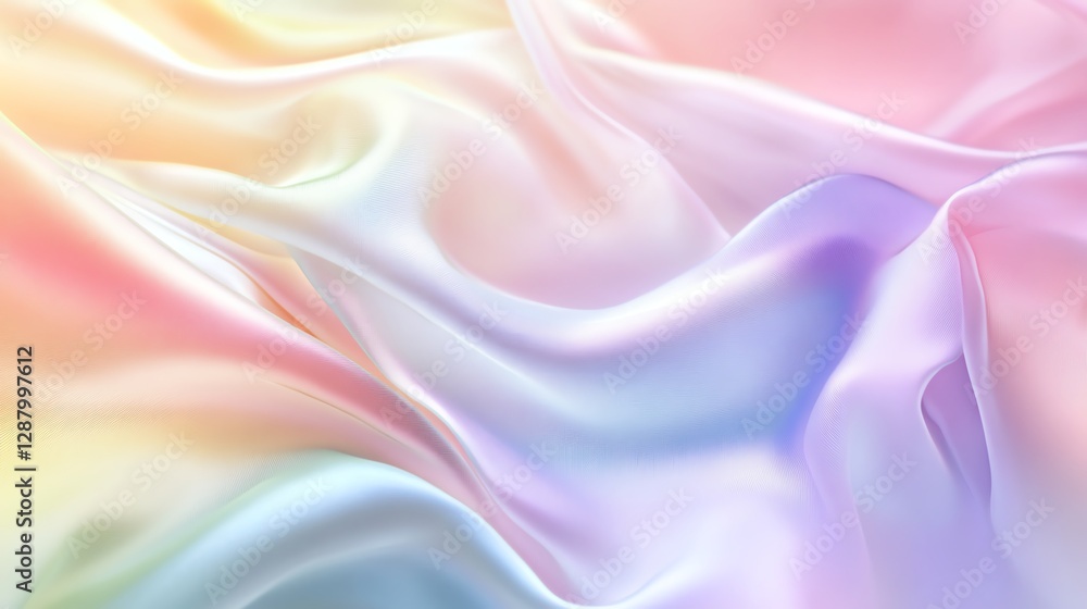 A soft, colorful fabric texture blending pastel shades, creating a dreamy, ethereal appearance. A soft, colorful fabric texture blending pastel shades, creating a dreamy, ethereal appearance.