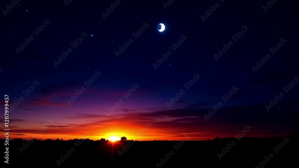 Night moon sky, black night moon, night clouds sky, fully moon and twinkling starts Night moon sky, black night moon, night clouds sky, fully moon and twinkling starts