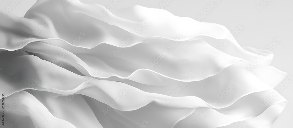 Obraz premium White Fabric Texture Close-up