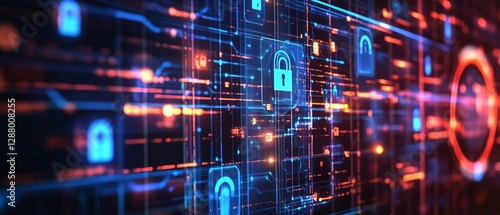 AI-driven cybersecurity measures protect businesses from attacks.