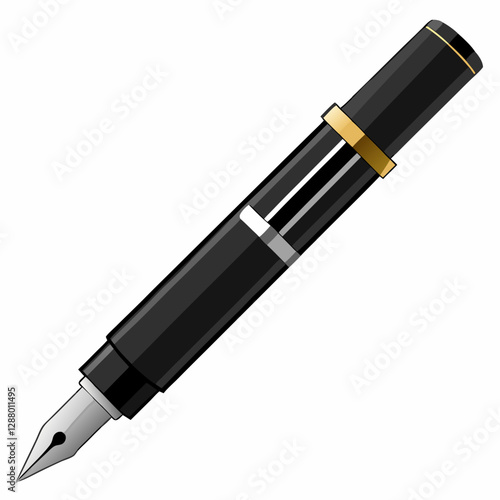 premium black fountain pen 