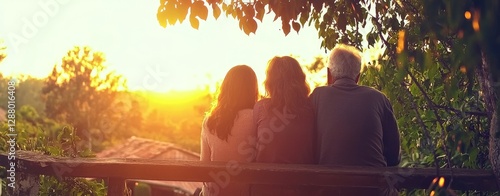 A multi-generational family residing together, with a few young children, exhibits complex family relationships and an older population