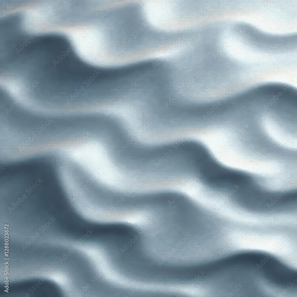 Obraz premium Grey pearl waves, seamless pattern; polished, calming, abstract design , soft, background