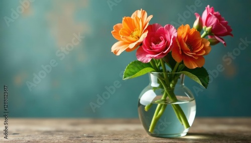 Wallpaper Mural Melissa officinalis in a vase with water and flowers, flower, floral, plants Torontodigital.ca