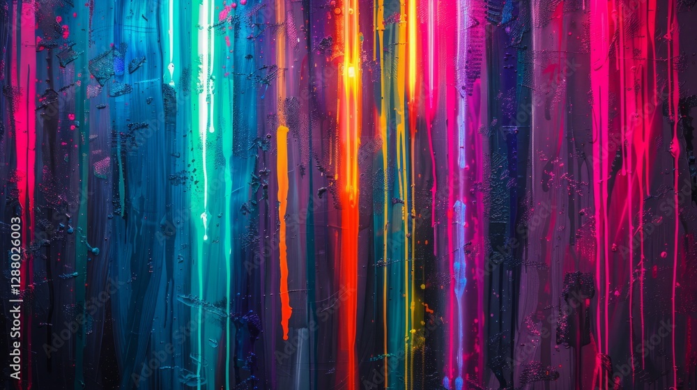 background with multicolored glowing lines.