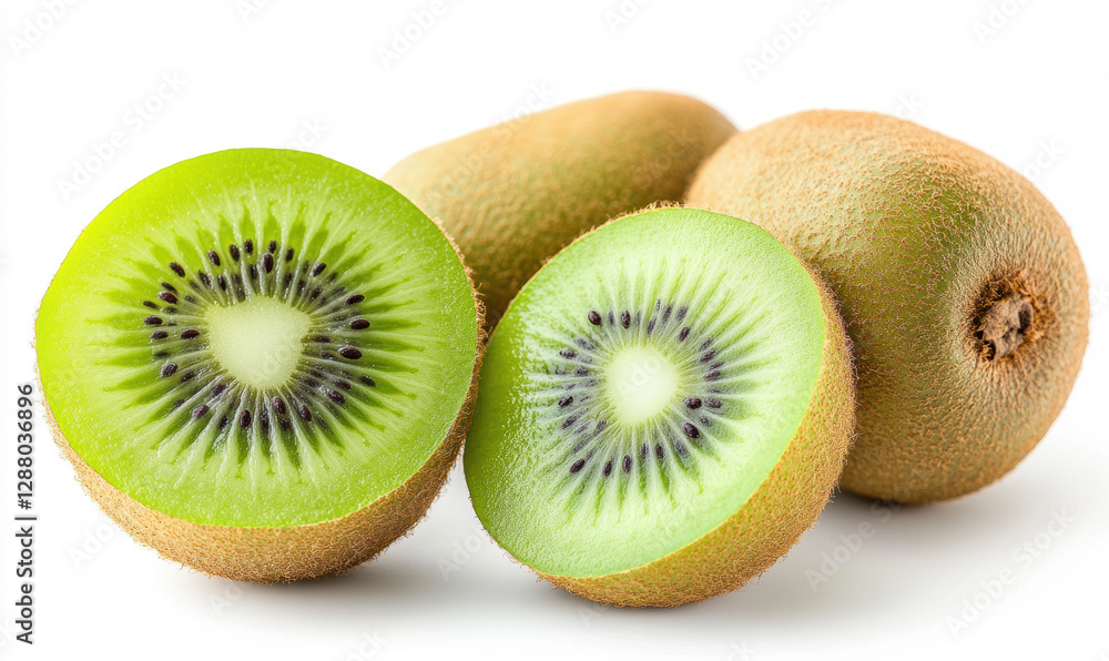 fresh kiwi isolated on a white background fresh kiwi isolated on a white background