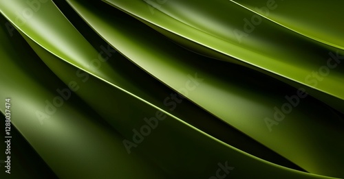 The background features an abstract blend of yellow, light green, and 3d polygonal shapes, exuding a dynamic and elegant business style with fresh lime and mint colors, set against a natural and pure