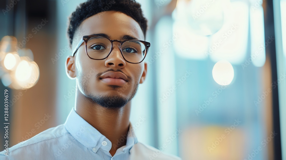 Obraz premium Young professional planning financial goals for future wealth building