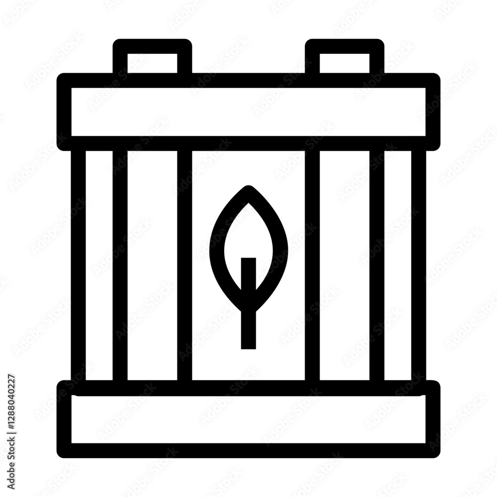 eco battery Line Icon eco battery Line Icon