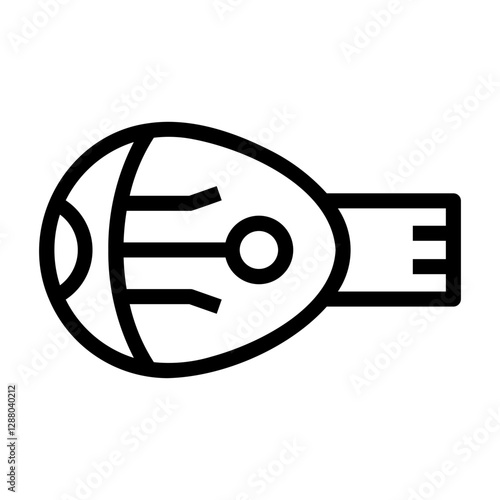 bionic eye Line Icon