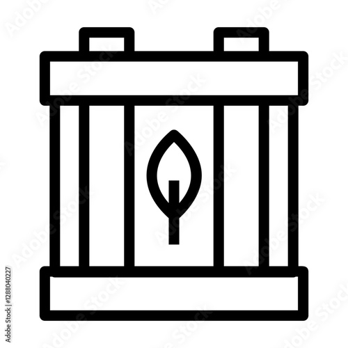 eco battery Line Icon