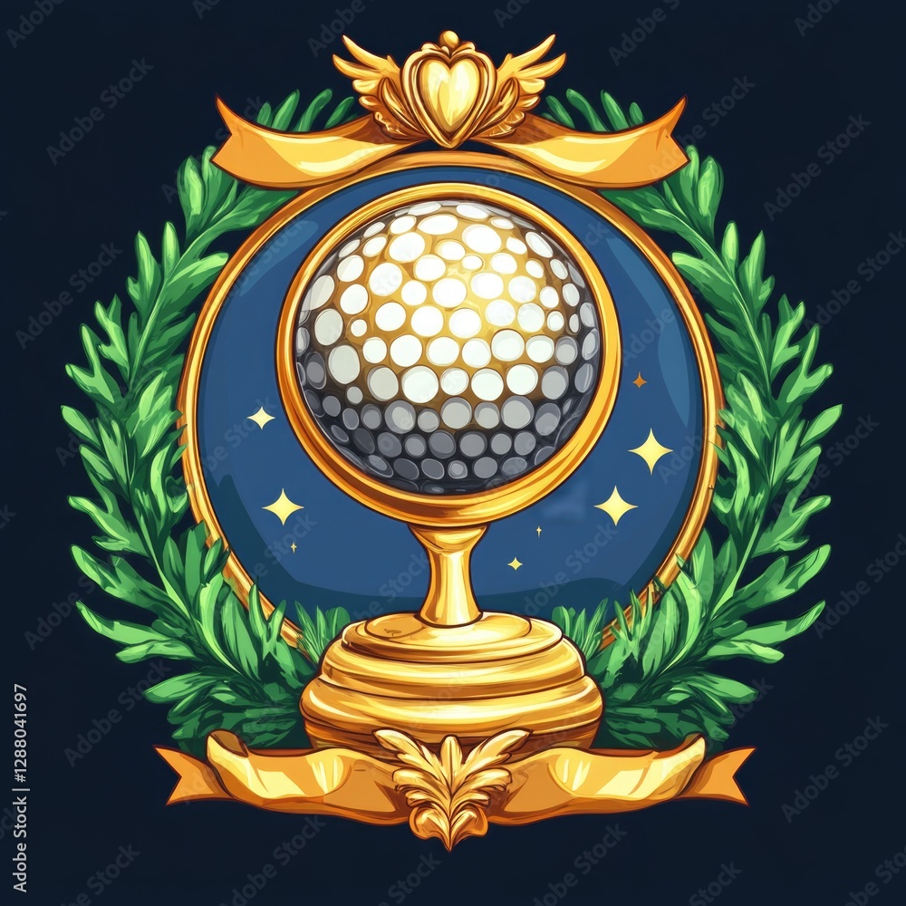 Obraz premium Championship Trophy Illustration