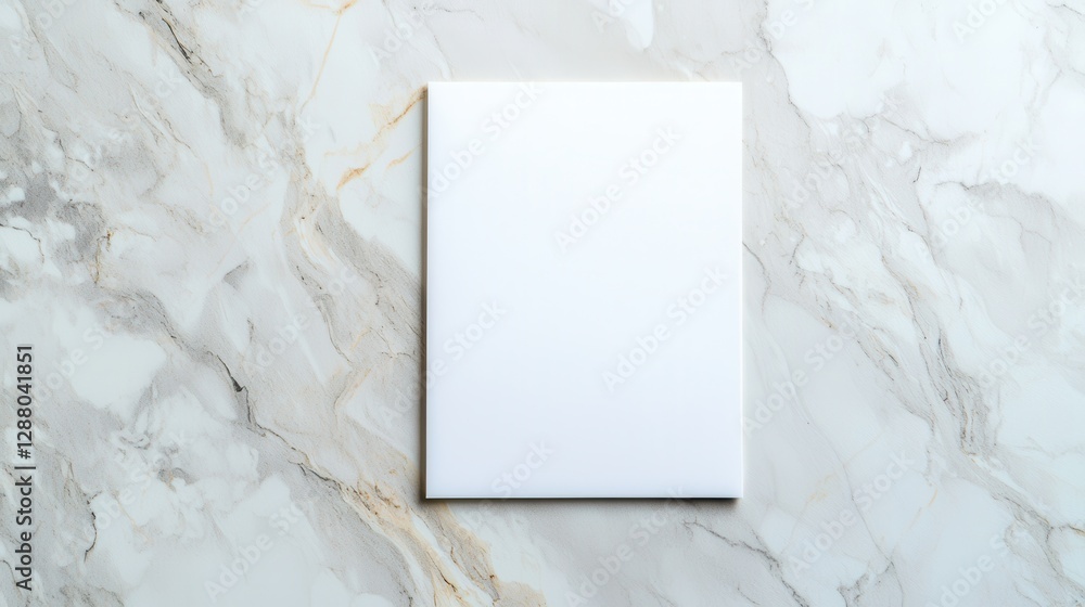Blank white card on marble background, perfect for design mockups and art projects. Blank white card on marble background, perfect for design mockups and art projects.