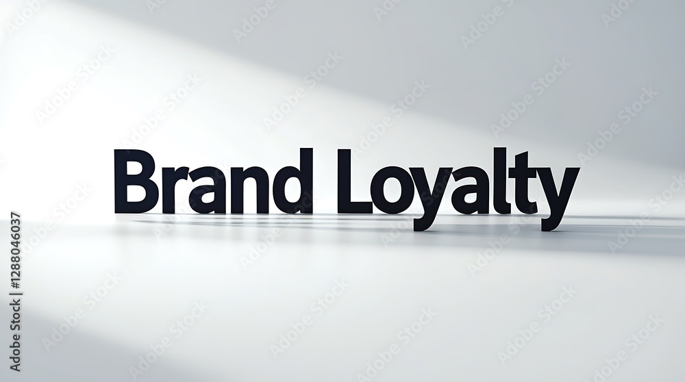 Exploration of brand loyalty theme with well-defined typography design Exploration of brand loyalty theme with well-defined typography design