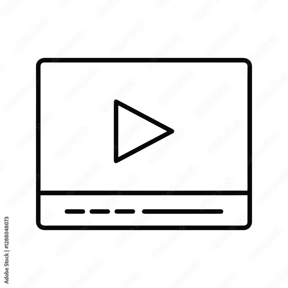 Video Icon. Video Player Screen Interface Illustration. Social Media. Video Play Button Icon. Video Icon. Video Player Screen Interface Illustration. Social Media. Video Play Button Icon.
