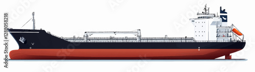 Illustration of a cargo ship.