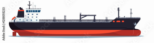 Illustration of a cargo ship.