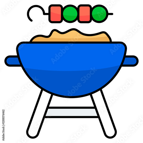 Premium design icon of barbeque