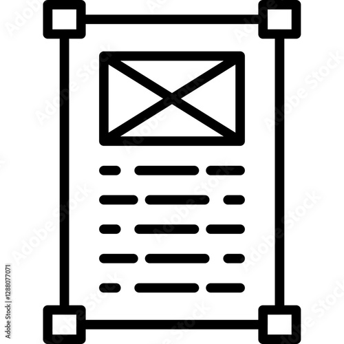 Editorial Icon Vector Element