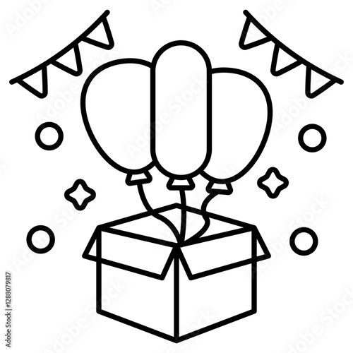 Creative design icon of balloons