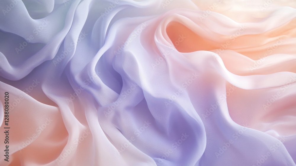 Fototapeta premium Pastel Dream: A Symphony of Soft Hues in Draped Fabric
