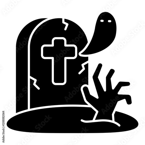 An icon design of graveyard