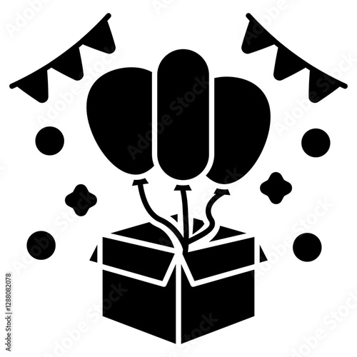 Creative design icon of balloons
