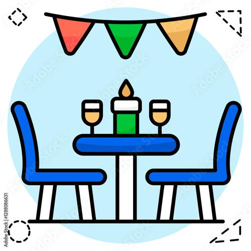 Premium design icon of patio