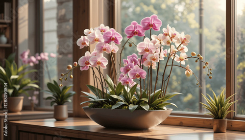 flowers in the window