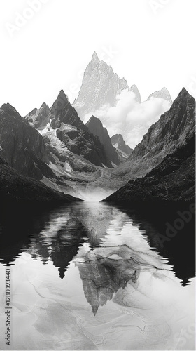 Majestic Mountain Reflection in a Serene Lake