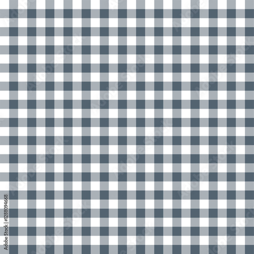 Black Coral Gray and white Gingham plaid pattern  checkered tablecloth pattern