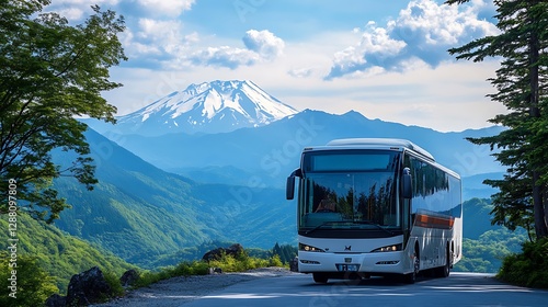 Mountain Bus Scenic Route Japan